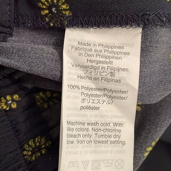 J.Crew Blue Floral Faux Wrap Hi-Lo Skirt Womens Size Medium Lightweight - Picture 5 of 9